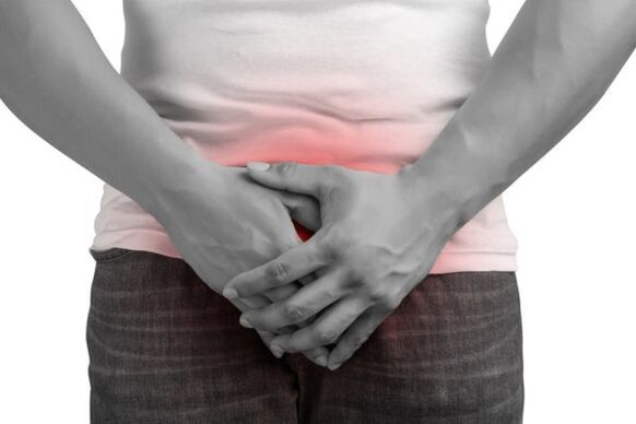 pain in a person with prostatitis