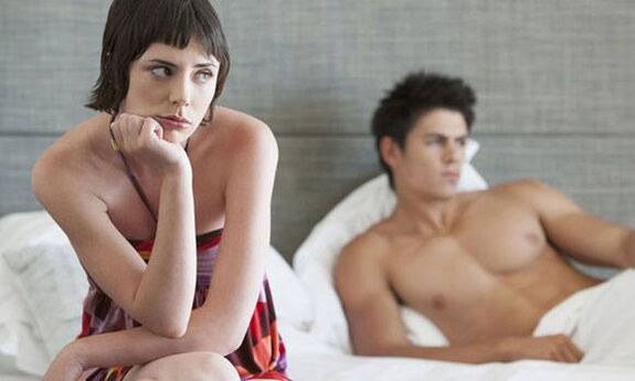 Absence of intercourse with prostatitis in men